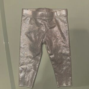 Sparkly Silver Kids Leggings